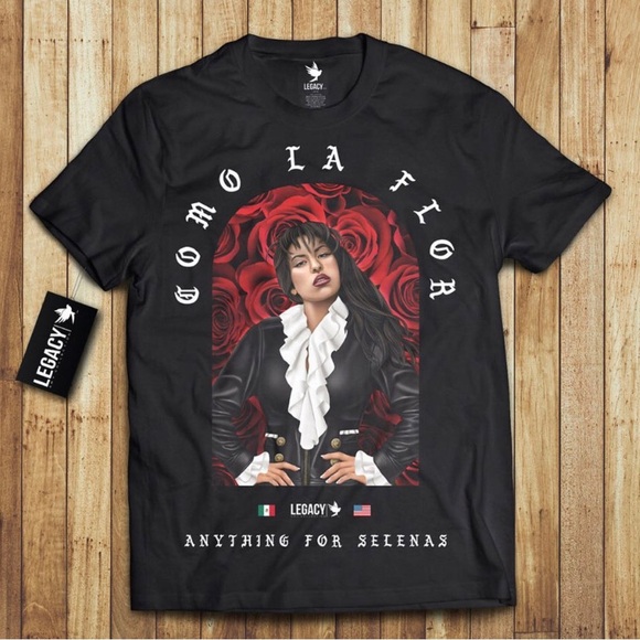 Legacy Tops - Legacy Art Collection Selena Graphic T-Shirt, Adult Size Medium